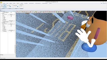 Digitising a theoretical accident scene from a point cloud in n4ce