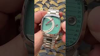 Most watches move in circles. This one doesn't.