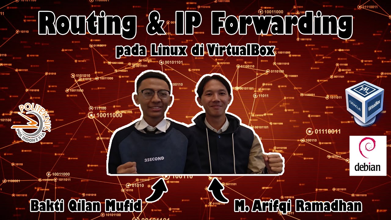 ROUTING & IP FORWARDING pada LINUX di VirtualBox (kelompok 9) - YouTube