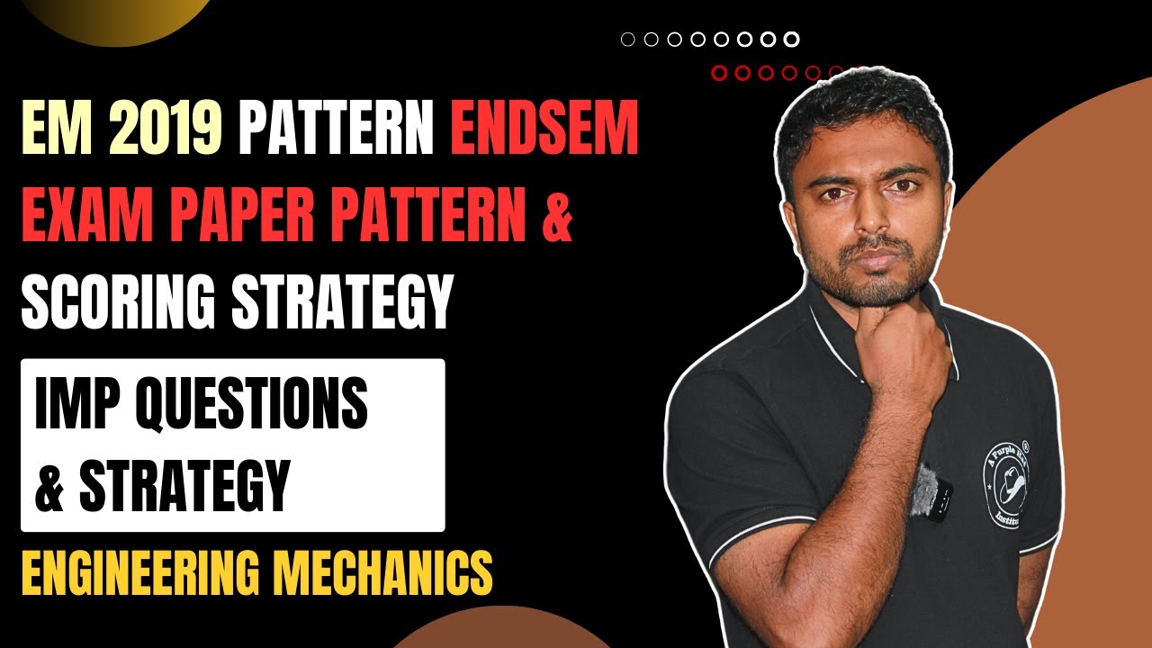 Engineering Mechanics 2019 Pattern IMP Questions & Scoring Strategy | # ...