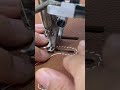 sewing techniques using quality leather. #shorts