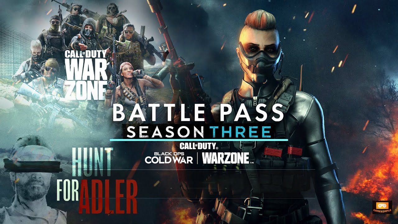 Call of Duty S03 Battle Pass Hunt for Adler Rescue Mission || Verdansk 1984 Warzone || GameSimple