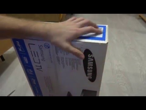Обзор телевизора SAMSUNG LT19C350EX распаковка, обзор