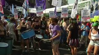 LIVE: Protesters take to the streets as Argentina's Senate votes on abortion bill