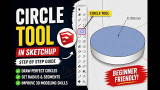 Master the Circle Tool in SketchUp | Complete Beginner Guidelines#LearnSketchUp
