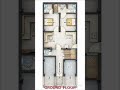 👉 Simple house  Plan (20'x41'-6") to Photoshop Render 😍 | Full Transformation | Architecture Design