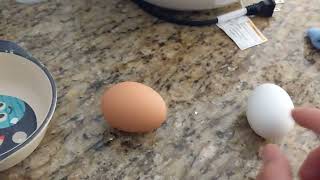 spinning an egg to check it&#39;s hard boiled or not.  not a tutorial and bad example