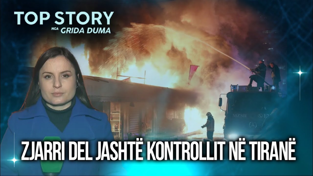 Zjarri del jashtë kontrollit në Tiranë, pamjet shokuese se si digjet gjithçka, vijnë zjarrëfiksit