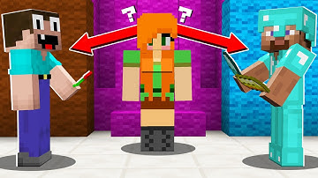 WHO WILL CHOOSE THE GIRL? Noob vs Pro in Minecraft Animation