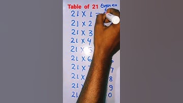 Table of 21, | short trick of table 21 | math short | #shorts #shortvideo #math #viral
