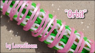 &quot;Orbit&quot; Rainbow Loom Bracelet Tutorial (3 bars wide)