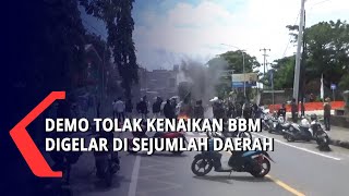 Demostrasi tolak kenaikan BBM digelar di sejumlah daerah