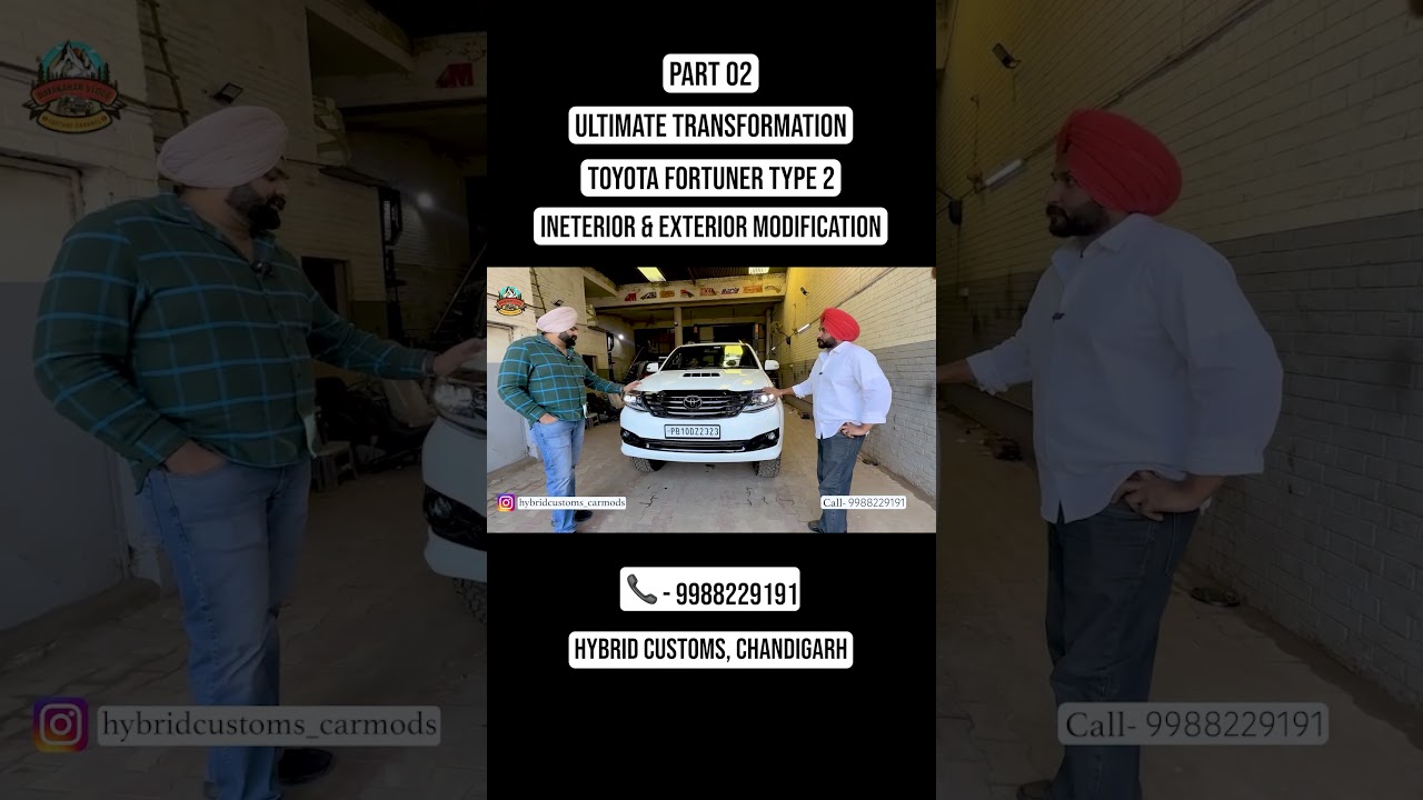 ⁣Part 02 | Ultimate Transformation Of Toyota Fortuner Type 2 | Interior & Exterior | Hybrid Customs