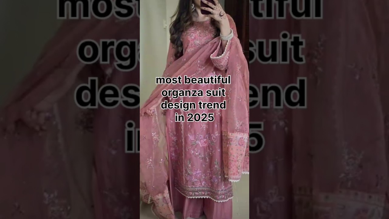 here is most beautiful organza suit design 😍❤️ 