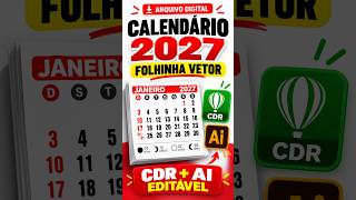 2027 Mini Calendar Corel Draw CDR | Ready-to-Print Fridge Magnet #2027calendar 2027 Mini Calendar Corel Draw CDR | Ready-to-Print Fridge Magnet #2027calendar