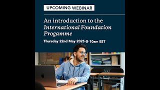 An Introduction to the International Foundation Programme