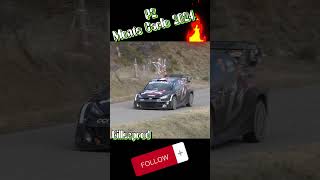 Ogier/Landais P2 Scratch Rallye Monte Carlo WRC 2024 #rally #rallycar   #rallying #montecarlo #wrc