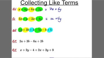 GCSE Revision Video 1 - Collecting Like Terms