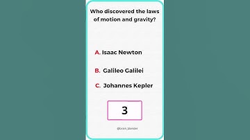 Who discovered the laws of motion and gravity?#shorts #short #youtubeshorts