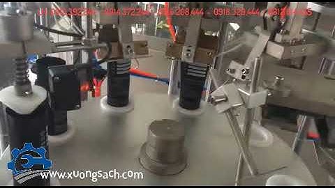 Máy chiết rót hàn mép tuýp - Máy chiết rót hàn mép incode mỹ phẩm dạng tuýp
