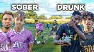 DRUNK VS SOBER FOOTBALL MATCH! (WE GOT REMOVED OFF THE PITCH 😱) screenshot 3