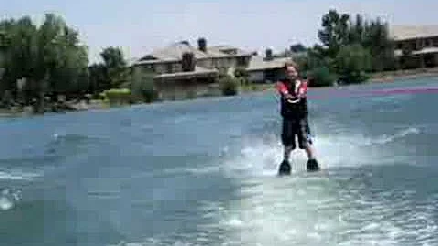 Jake Leventhal waterskiing