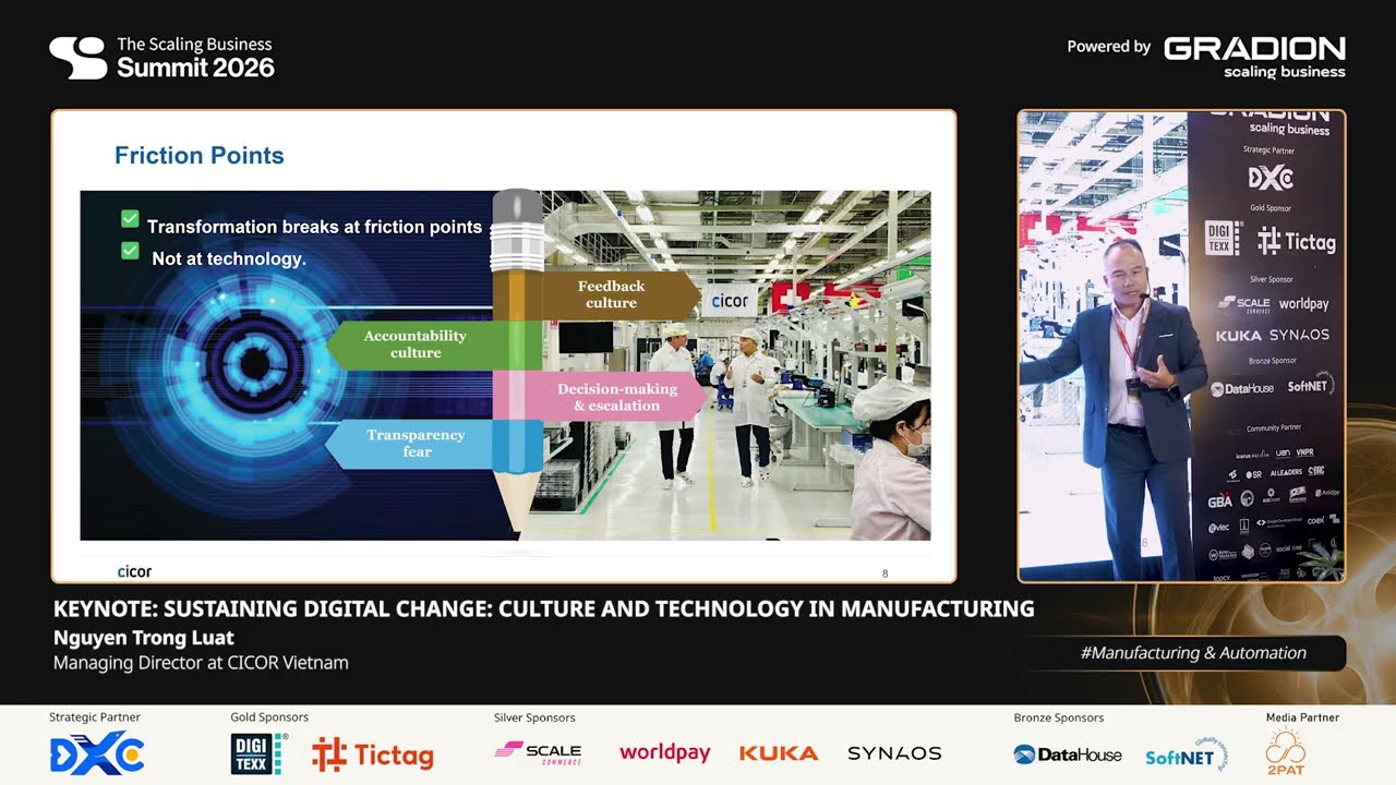 [SBS 2026] Keynote: Sustaining Digital Change: Culture and Technology in Manufacturing