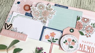 Process Video | 12x12 layout with three 6x4 photos to remember my Mother’s Day card