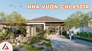 Nhà cấp 4 sân vườn mái Nhật đẹp hiện đại, giá rẻ | Kato Thiết Kế #nhavuon #nhacap4 #nhadep