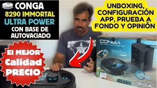 Conga 8290 Immortal UltraPower Vac Station Robot aspirador láser con base  de autovaciado Cecotec