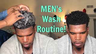 Simple Wash Routine for Natural Men (No Extras!)|ShortMedium Length Hair