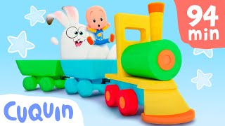 Learn Big and Small with Cuquin's color train and more  Videos & cartoons for babies