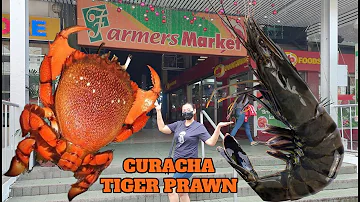 CURACHA & TIGER PRAWN... FARMER'S MARKET CUBAO, QC: MASARAP BA? l BUTTER & GARLIC l SEAFOOD