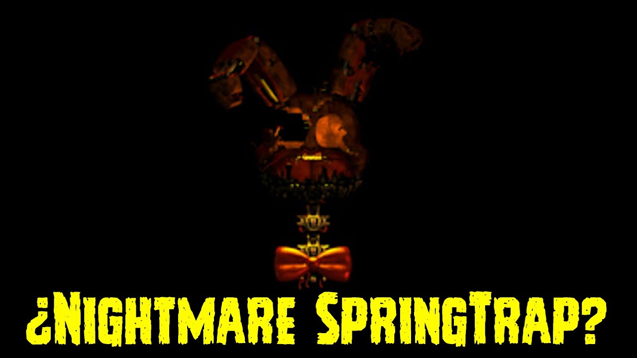 Nueva Actualizacion De Five Nights At Freddy's 4 Halloween | Nightmare SpringTrap | FNAF 4