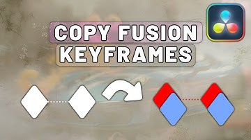 KEYFRAMES kopiëren en plakken in Fusion in Davinci Resolve