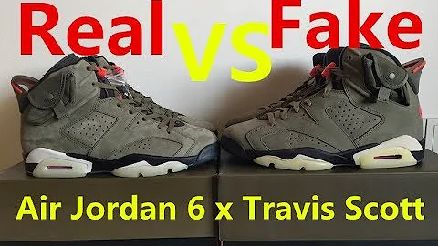 Real VS Fake Air Jordan 6 x Travis Scott Cactus Jack