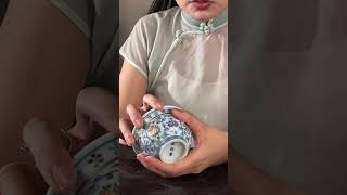 Chinese handmade Doucai Lotus of twined stem teacup 🍵