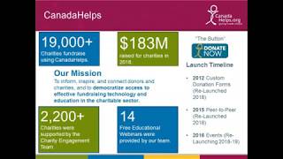 Webinar: Build your online fundraising capacity with CanadaHelps