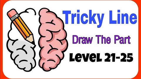 Tricky Line Draw The Part Level 21-25 (21,22,23,24,25)  Walkthrough Solution #TrickyLine #Shorts