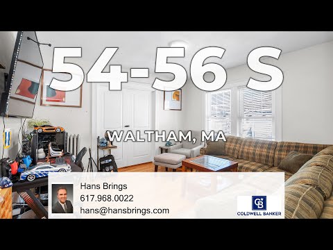 54-56 South Street, Waltham, MA home video tour