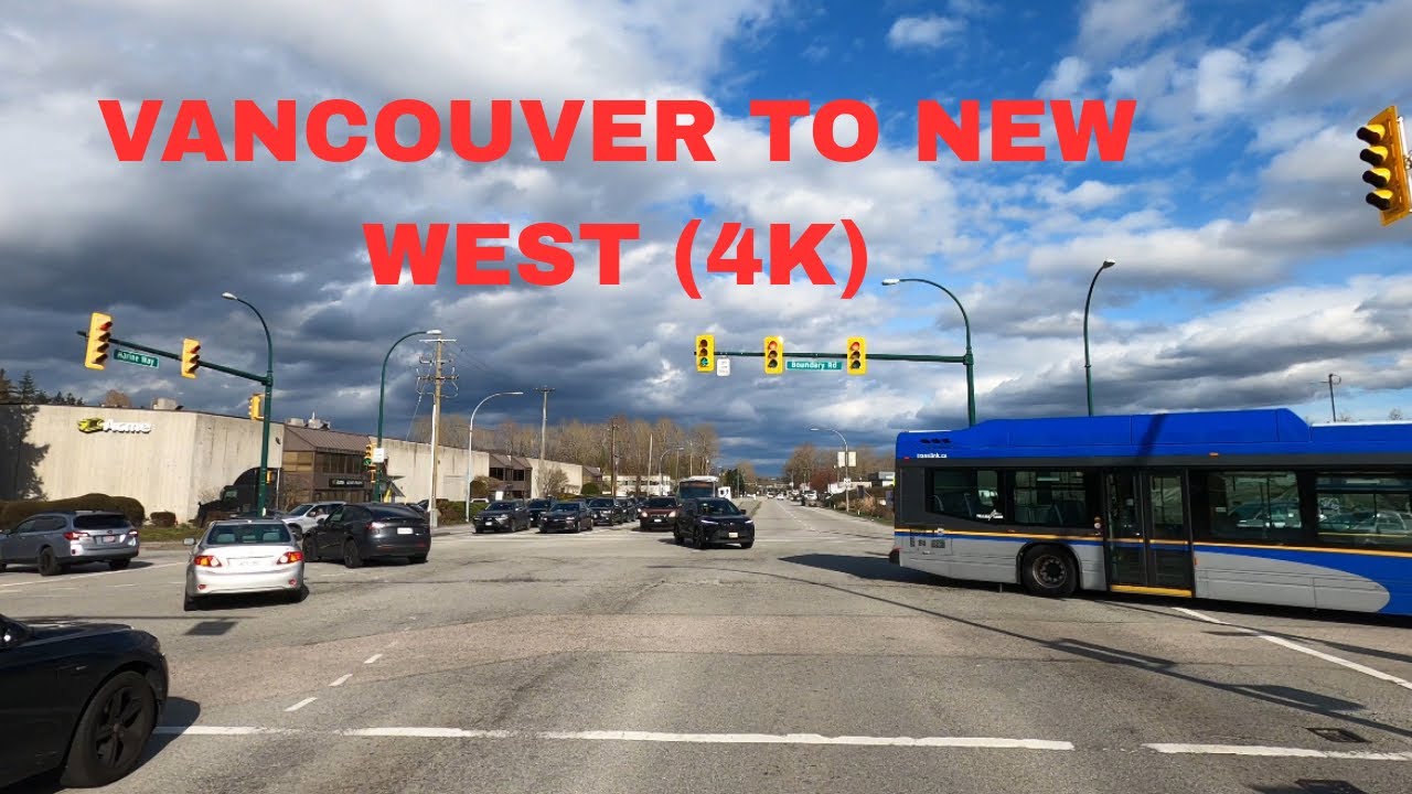 Vancouver to New West: The Most Relaxing Drive (4K)