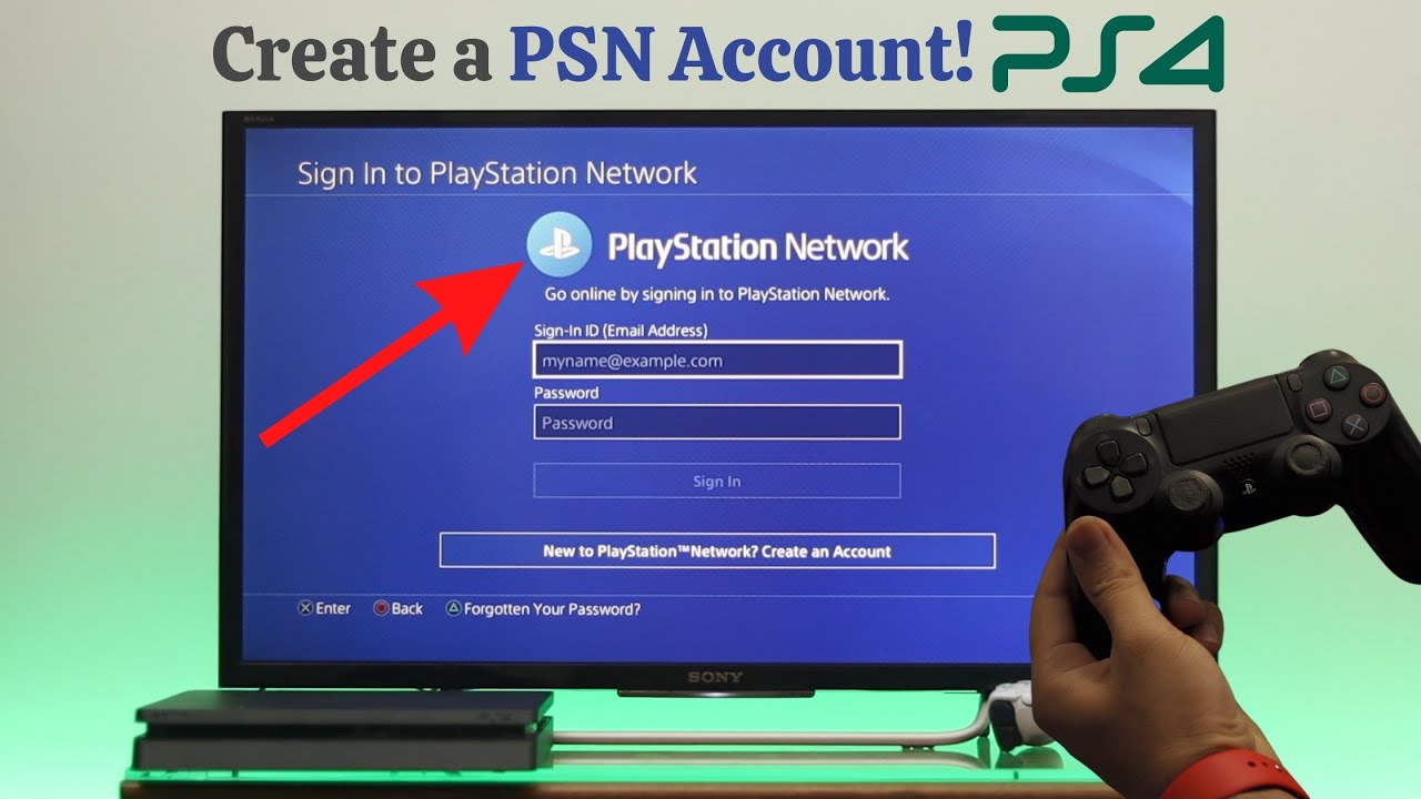 How to sign into playstation network ps4 