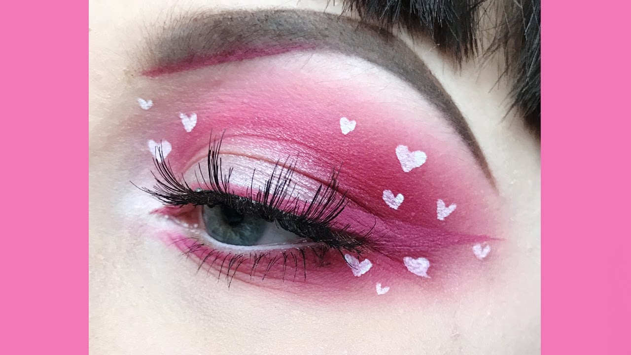 Cute Mini Hearts Valentines Day Makeup Tutorial YouTube