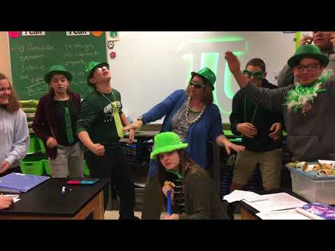 Dayton Middle School - Rapping about PI Day 2018