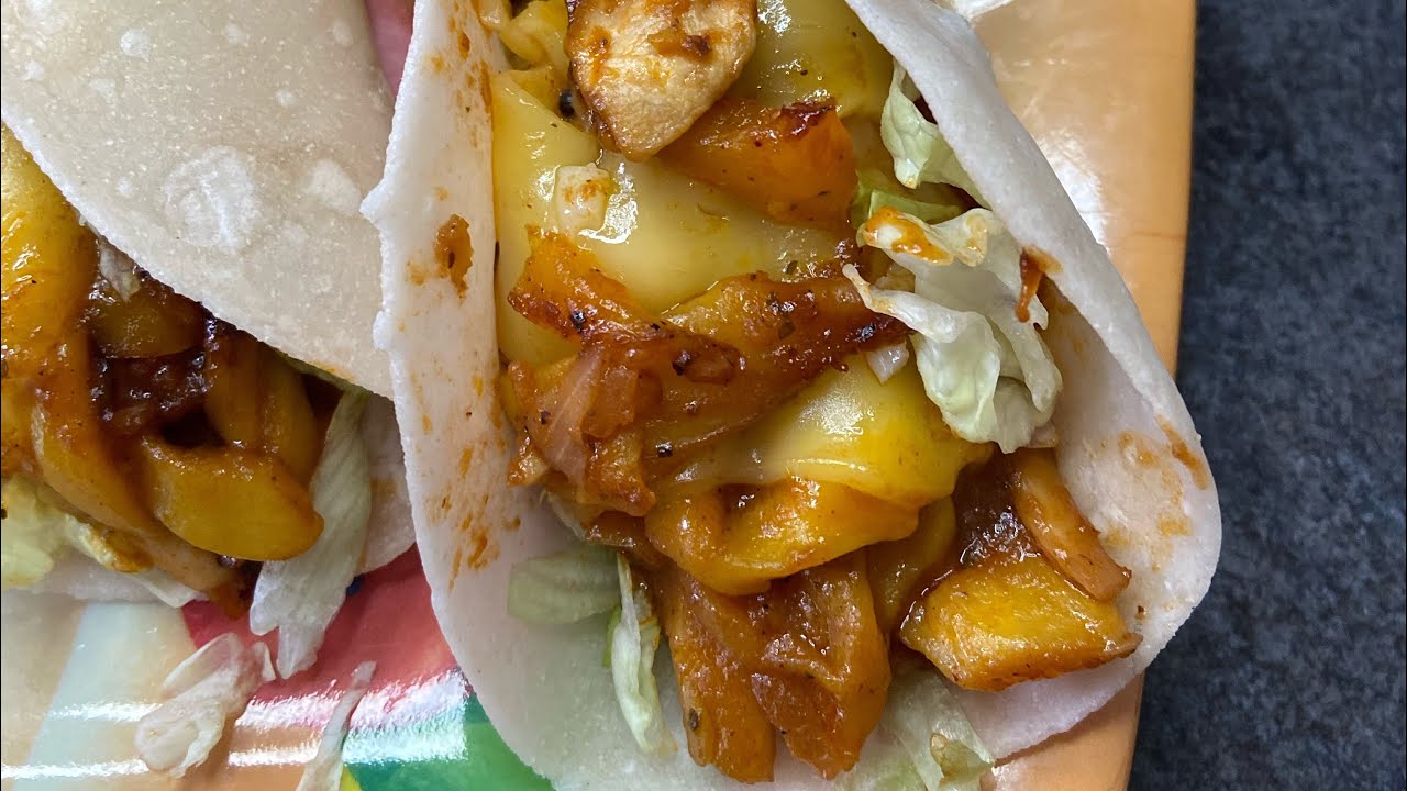 Easy Delicious BBQ Jackfruit Philly Cheesesteak Tacos| Vegetarian Recipe