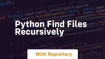 python find files recursively