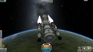 Kerbal Space Program - De-orbiting a small space station