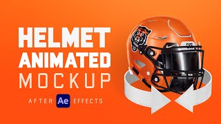 Animated football helmet mockup | After effects tutorial