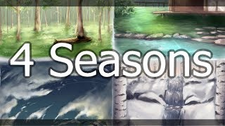 Painting different types of backgrounds! [Digital painting]