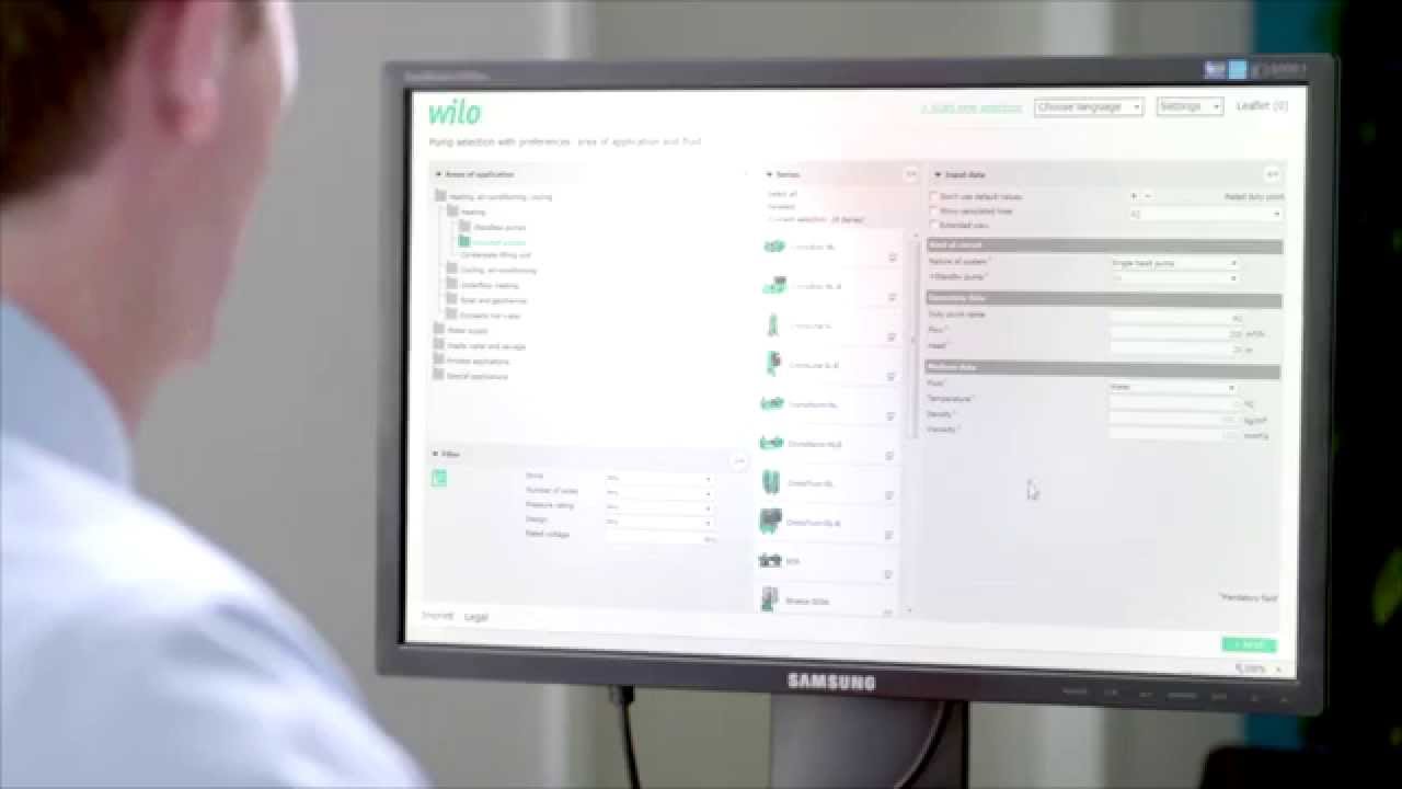 Nowy program doboru Wilo Select 4 online - YouTube